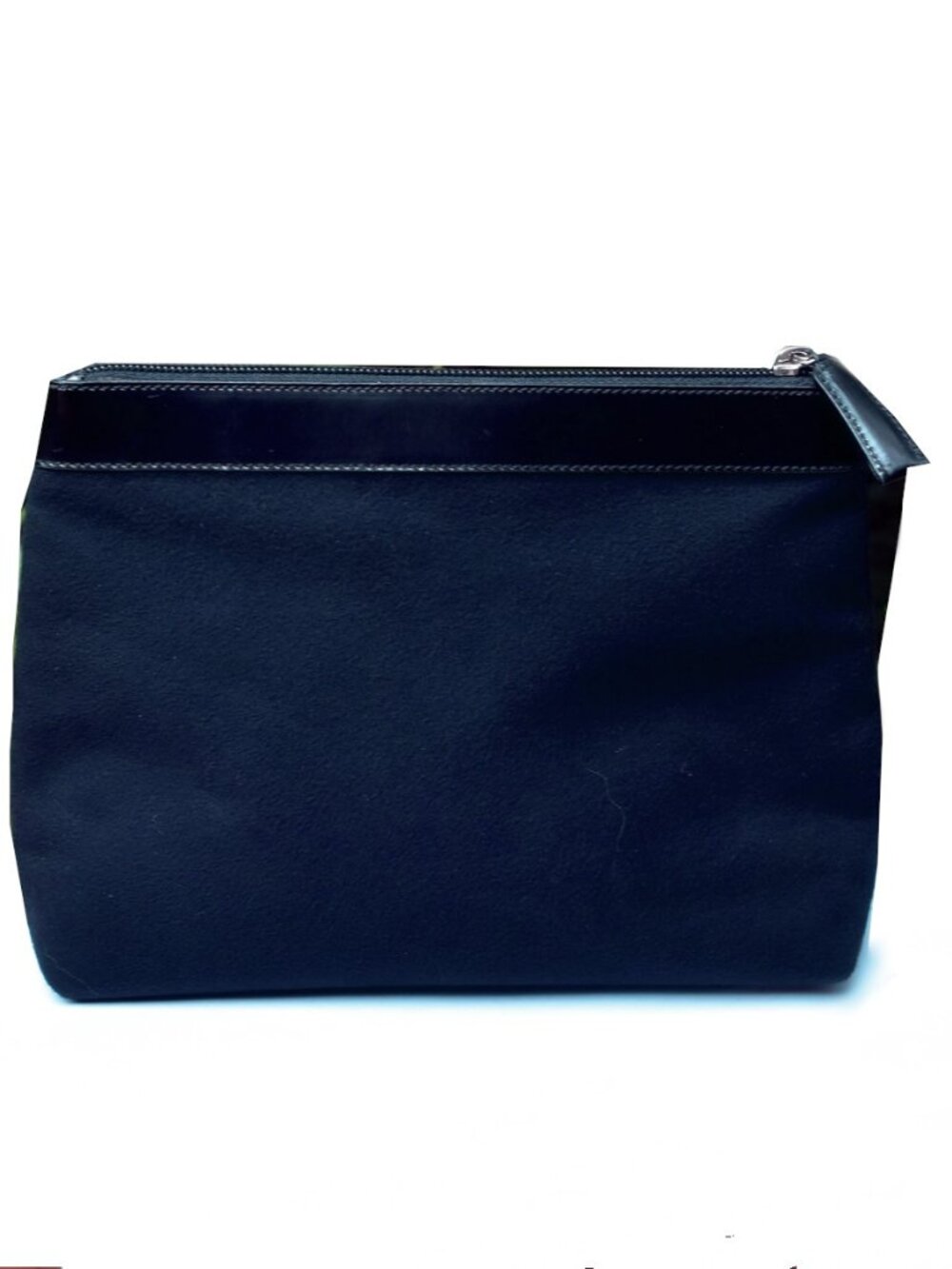 Salvatore Ferragamo Midnight Suede Look Cosmetic Travel Pouch Italy AU-22 9587 - Picture 3 of 8